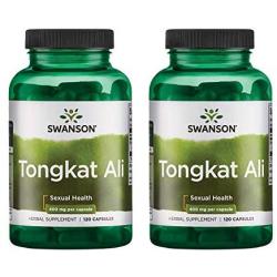 Swanson Tongkat Ali 400 Milligrams 120 Capsules (2 Pack)