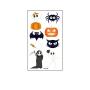 Kids Halloween Temporary Tattoo Stickers Glow in Darkness Children Temporary Tattoos for Face Body Arms Pumpkin Ghost Devil Skull Trick or Treat Water Transfer Stickers for Baby Boys Girls（10 Sheets）