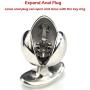 XuSha Silicone Anal Trainer Butt Plug Insert Stopper Hole Back Massager Sexual (Stainless)