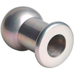 Master Series Hollow Aluminum Anal Plug, Small/Medium