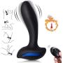 Aixoxo Vibrating Prostate Massager, Waterproof Soft Silicone Anal Vibrators, Powerful Heating Anal Sex Toys Remote Control Rechargeable 10 Frequency Anal Butt Plug for Men Women and Couples (Black) Aixoxo Vibrating Prostate Massager, Waterproof Soft Silicone Anal Vibrators, Powerful Heating Anal Sex Toys Remote Control Rechargeable 10 Frequency Anal Butt Plug for Men Women and Couples (Black)