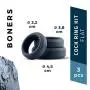 BONERS 3-Piece Cock Ring Set - Ø 1.2-1.7 inch - Dark Grey - 100% Silicone Penis Ring BONERS 3-Piece Cock Ring Set - Ø 1.2-1.7 inch - Dark Grey - 100% Silicone Penis Ring