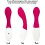 G Spot Vibrator Massager with 5 Vibrating Modes – Travel Size Female Sex Toy Vibrator with Soft Waterproof Silicone and USB Fast Charging