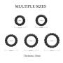 Silicone Cock Rings Set Sex Toys – Adorime Premium Stretchy Erection Enhancing Penis Ring Training Sex Things for Men and Couples (5 Rings Set) 