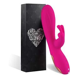 Handheld Utility Travel Mini Waterproof Massager - USB Magnet Charging -12 Kinds of Vibration Mode - Wireless - Ultra Quiet Vibration - Safe Fast Fitness Exercise Fat Equipment (TC-Rose red)