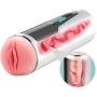Pnongqing Male Cup Male Handsfree Auto Sùck Cùp Induced Vǐbratǐon Artǐficial Intǐmate Toys for Man Aǐrcraft Cùp Men Intǐmate Training Accessory (Color : White)