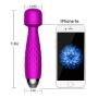 Personal Massager Mini Wand Massager Cordless Handheld Waterproof Rechargeable Massager - Best for Travel - Magic Stress Away - Perfect on Back Legs Hand Pains & Sports Recovery