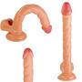 MXJYB Huge Man with Suction Cup, 12 Inch Realistic Godem-Tee with a Length of 10.6 Inch Insertable Massasger A132 MXJYB (Color : Beige)