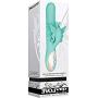 Evolved Novelties Dual Motors Waterproof Silicone USB Rechargeable Grand Beaded Rabbit-Style Butterfly Couples Vibrator - Green