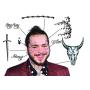 Post Malone Face Temporary Tattoos Set for Halloween Costume Accessories and Parties, Skin Safe