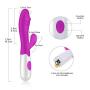 G-spot Vibrators with 30 Vibration Modes Rabbit Vibrator Upgraded Silicone Clitoris Stimulation for Women Couples Sex Toys