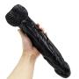 12in Body-Safe Silicone Luxury High Quality Black Huge Dîldɔ Waterproof Hands-Free Massage Wand Toys