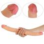 ZJYSMGS1018 Feel The Truth Double Sided Big Toy Real Feel Soft Flexible Double Head Massage - 37cm ZJYSMGS1018