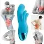 Milti-Speed G Spöt DÎldɔ Ví-Bratór For Women Handheld three motor rechargeable bendable waterproof Vib mini rabbit ears massager magic wand Blue By YSQ-SH Milti-Speed G Spöt DÎldɔ Ví-Bratór For Women Handheld three motor rechargeable bendable waterproof Vib mini rabbit ears massager magic wand Blue By YSQ-SH