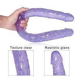 Suction Cup 21.65 inch Long Double Ended Headed Female Personal Waterproof Massage Wand for Women Health Material