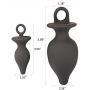 FST Silicone Butt Plug with Safe Pull Ring, Anal Sex Toy Small Large (Small)