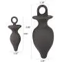 FST Silicone Butt Plug with Safe Pull Ring, Anal Sex Toy Small Large (Small)