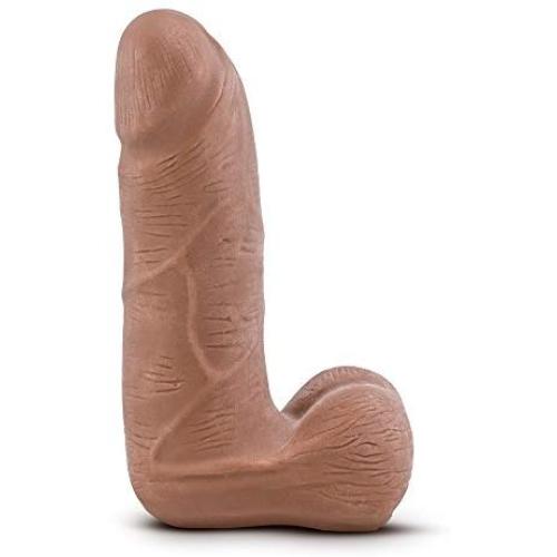 5.5" Realistic Sensa Feel Dual Density Dildo - Cock and Balls - Flexible Spine Dong - Sex Toy for Women - Sex Toy for Adults (Latin)