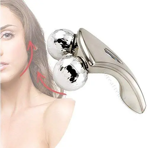 KoreaTrends 3D Roller Face Massager, Body Face Massager, (Silver) KoreaTrends 3D Roller Face Massager, Body Face Massager, (Silver)