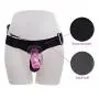 MATATA Vibrating Strap On Dildo Dong with Adjustable Harness for Lesbian Realistic Penis Cock Anal Sex Toys for Female Masturbation(Pink)