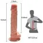 Realistic Dildo for Women with Flared Suction Cup Base Flexible Cock with Curved Shaft and Balls for Vaginal G-spot and Anal Play 10 Inch (Beige) Realistic Dildo for Women with Flared Suction Cup Base Flexible Cock with Curved Shaft and Balls for Vaginal G-spot and Anal Play 10 Inch (Beige)