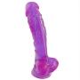 Aixidd Realistic Ultra-Soft Male Rod Waterproof Toys for Women Beginners with Flared Suction Cup Base for Female Hands-Free Pleasure (Color : Purple)