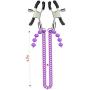 Sexy Clamp Chain - KenCa Fashion Purple Entertaining Chain with Nipple Clips Used for Women or Men Clothing Accessories