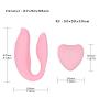 Leqipin Remote Control Vibrator Couple,U-Shape Dual Massager for Women G-Spot Nipple Clitoris Stimulator Waterproof Multipurpose USB Rechargeable