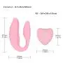 Leqipin Remote Control Vibrator Couple,U-Shape Dual Massager for Women G-Spot Nipple Clitoris Stimulator Waterproof Multipurpose USB Rechargeable