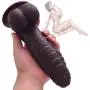 7.1 Inch Dildo Lifelike Realistic Penis with Handsfree Suction Cup Cock Dong Anal Sex Toys for Female Masturbation(Brown)
