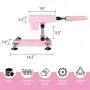 Y-Not Automatic Love Sex Machine Gun Sex Toys Masturbation for Women and Men Fast Pumping and Thrusting Multispeed Telescopic Free Dildo Retractable with 7 Attachments Pink