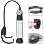 Penis Vacuum Pump for Men Erection Pumps Male Sex Toys, PALOQUETH Penis Enlargement Growth Pump with Pressure Gauge for Safe Suction Harder Erection, Soft Sleeve Quick Release Valve, 9 in