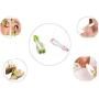 Kasmena Massager,2Pcs 2-in-1 Joints Finger Massager and Steel Ball Body Massager Stress Relief Relax Double Rubber Roller Massage Family Self Massager(Green Pink)