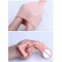 AEHIBO Reusable Penis Sleeves Penis Extender Penis Cover Penis Enlargers Adult Sex Toy for Men (S (15.5cm))