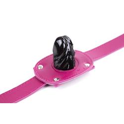 FeiGu Penis Mouth Ball Gag Lockable 4 (Short, Hot Pink)