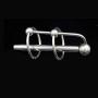 Raycity Stainless Steel Urethral Sound Catheter Stretching Dilator Penis Plug w/ 2 Rings for Male Beginner