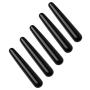 Top Plaza Natural Black Obsidian Crystal Massage Wand Acupuncture Therapy Treatment Stick Point Gua Sha Scraping Tool
