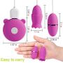 SYOSIN SHUANGMI 2 in 1 Balls Kit Vibrators - Massager Ben Wa Balls for Women & Silicone Massager USB Rechargeable & Pelvic Floor Exercises(Purple)
