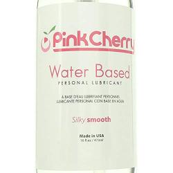 PinkCherry Water Based Personal Lubricant in 16 Ounces - Latex Safe Unflavored Unscented Lube