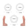 Penis Ring Set, BEING FETISH Premium Stretchy Silicone Cock Rings Set for Men Longer Harder Stronger Erection Transparent (3 Pack)