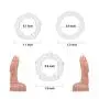 Penis Ring Set, BEING FETISH Premium Stretchy Silicone Cock Rings Set for Men Longer Harder Stronger Erection Transparent (3 Pack)