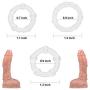 Penis Ring Set,Silicone Cock Ring,Soft Stretchy Erection Ring for Men Longer Harder Stronger Erection (3 Pack)