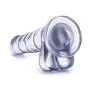 7.75&quot Soft Realistic Feel Dildo - Cock and Balls Dong - Suction Cup Harness Compatible - Sex Toy for Women - Sex Toy for Adults (Clear)