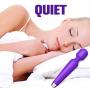 Small Wand Vibrator - Handheld G-Spot Vibrator Vibrating Stick Stimulator with 10 Magical Vibration Modes, Waterproof and Rechargeable, Anal Massager G-Spot Adult Sex Toy Couple Flirting