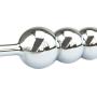 NewMaxer Metal 5 Beads Stainless Steel Anal Toy Butt Plug Anal Thruster Plug