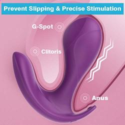 G Spot Vibrator Mini Wearable Butterfly with 10 Powerful & Quiet Vibrations Vibrators for Clitoris Vagina Anal Rechargeable Waterproof Adult Sex Pleasure Toys for Woman Couple