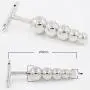 Skuleer - Stainless Steel Plug Large Metal 5 Beads Butt Plug Adult Sex Dildo Prostate for Women Men Skuleer - Stainless Steel Plug Large Metal 5 Beads Butt Plug Adult Sex Dildo Prostate for Women Men