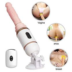 Auto Machine Gu-n Wireless Remote Control Heating Massage Multiple Vibrat-io-n Modes and Thrusting Levels Pleasure Massager