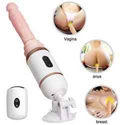 Uniondiss Lifelike Auto Machine Gu-n Wireless Remote Control Heating Massage Multiple Vibrat-ion Modes and Thrusting Levels Pleasure Massager