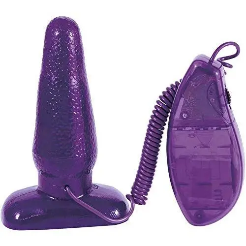 Vibrating Jelly Butt Plug (Purple) Vibrating Jelly Butt Plug (Purple)